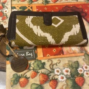 Green Patterned Women's Wallet by